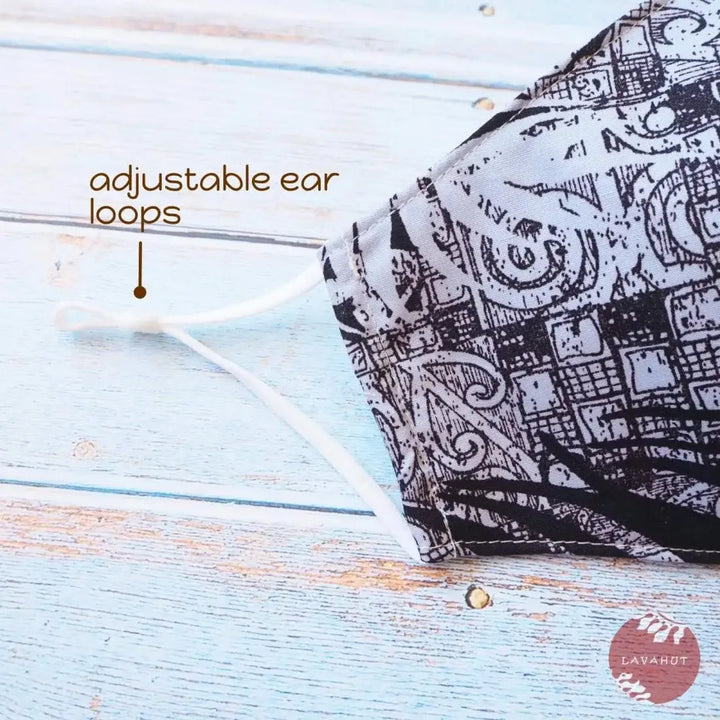 Adjustable Fashion Face Mask • Blue Haleakala - Made in Hawaii