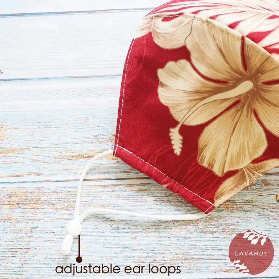 Adjustable Fashion Face Mask • Red Olomana - Made in Hawaii
