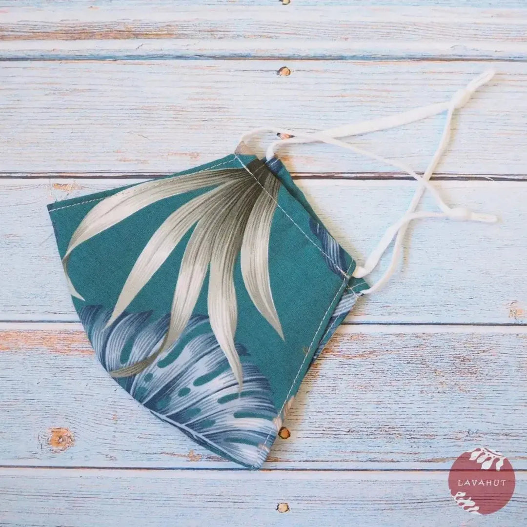 Adjustable Fashion Face Mask • Teal Olomana - Made in Hawaii