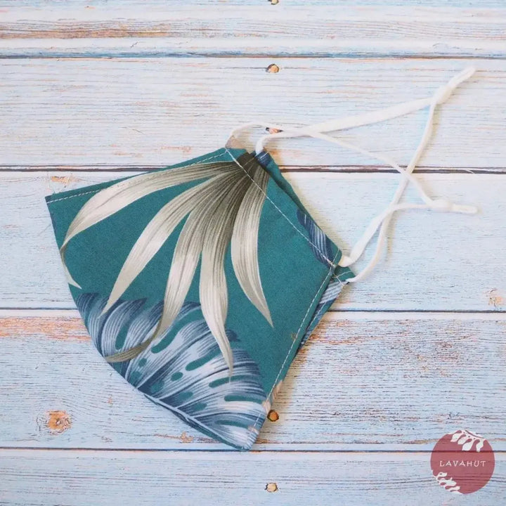 Adjustable Fashion Face Mask • Teal Olomana - Made in Hawaii