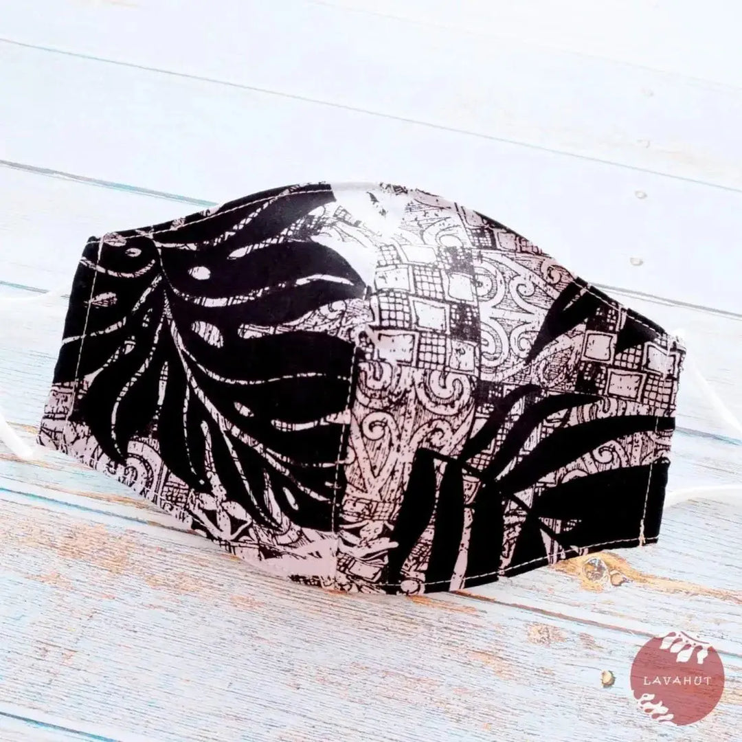 Adjustable Fashion Face Mask • White Haleakala - Made in Hawaii