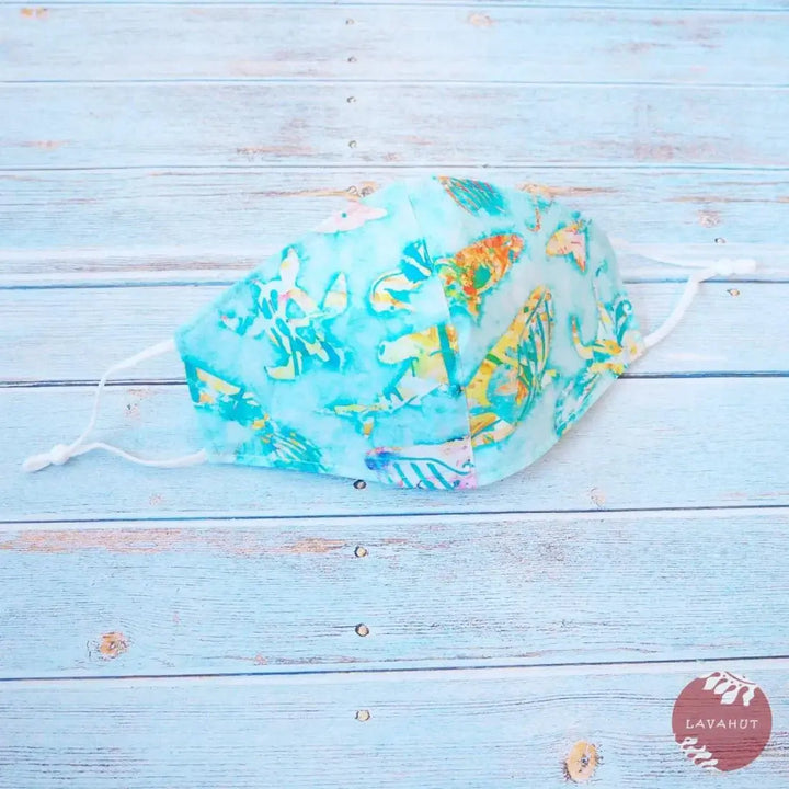 Adjustable + Filter Pocket • Aqua Ocean Life - Made in Hawaii