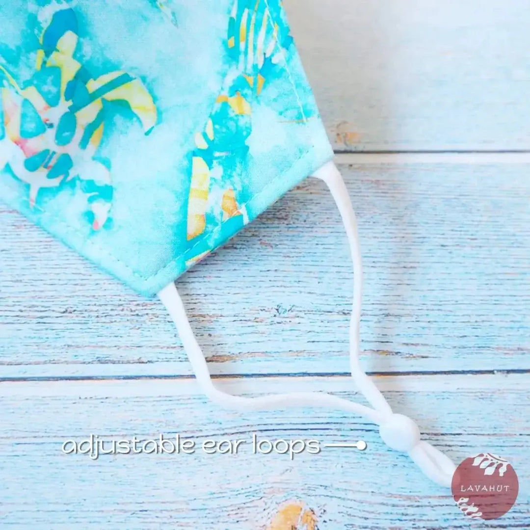 Adjustable + Filter Pocket • Aqua Ocean Life - Made in Hawaii