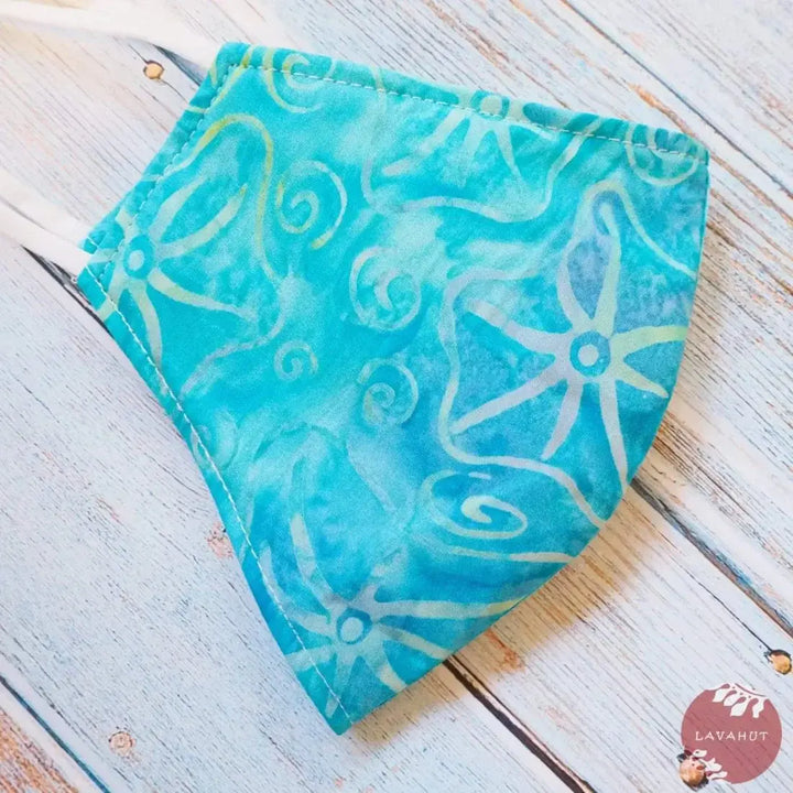 Adjustable + Filter Pocket • Aqua Starfish - Made in Hawaii