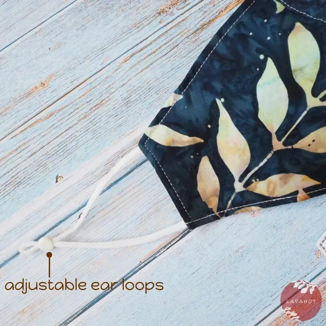 Adjustable + Filter Pocket • Black Forest - Made in Hawaii