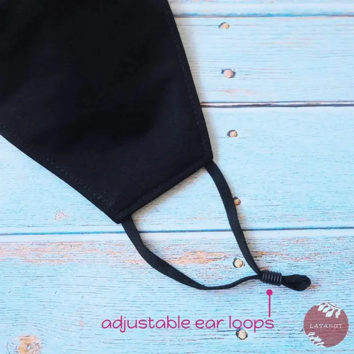 Adjustable + Filter Pocket • Black Ninja - Made in Hawaii