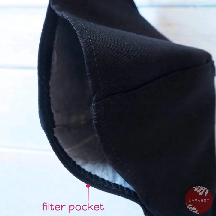 Adjustable + Filter Pocket ?? Black Ninja - Made in Hawaii