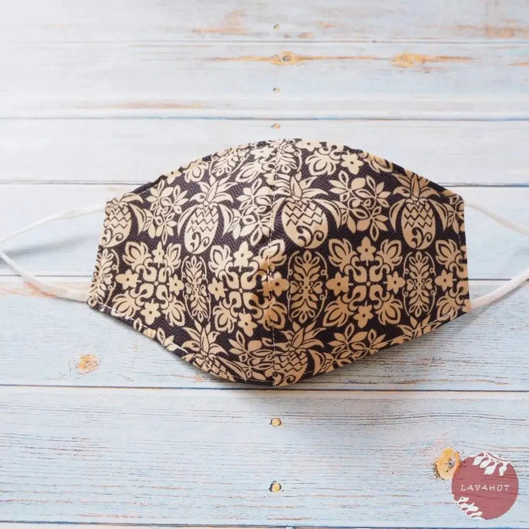 Adjustable + Filter Pocket • Black Pineapple Crown - Made in Hawaii