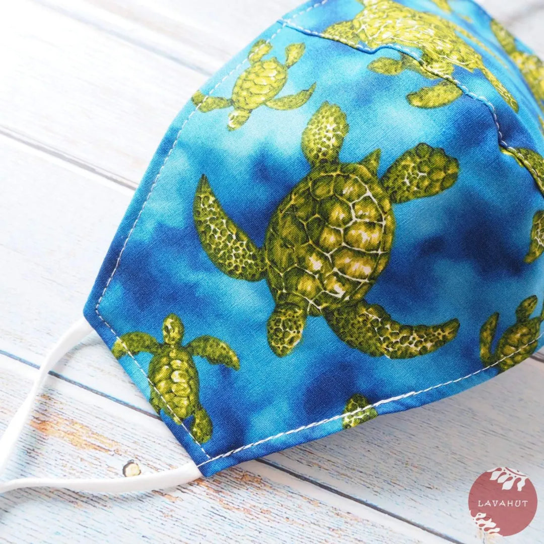 Adjustable + Filter Pocket ?? Blue Honu - Made in Hawaii