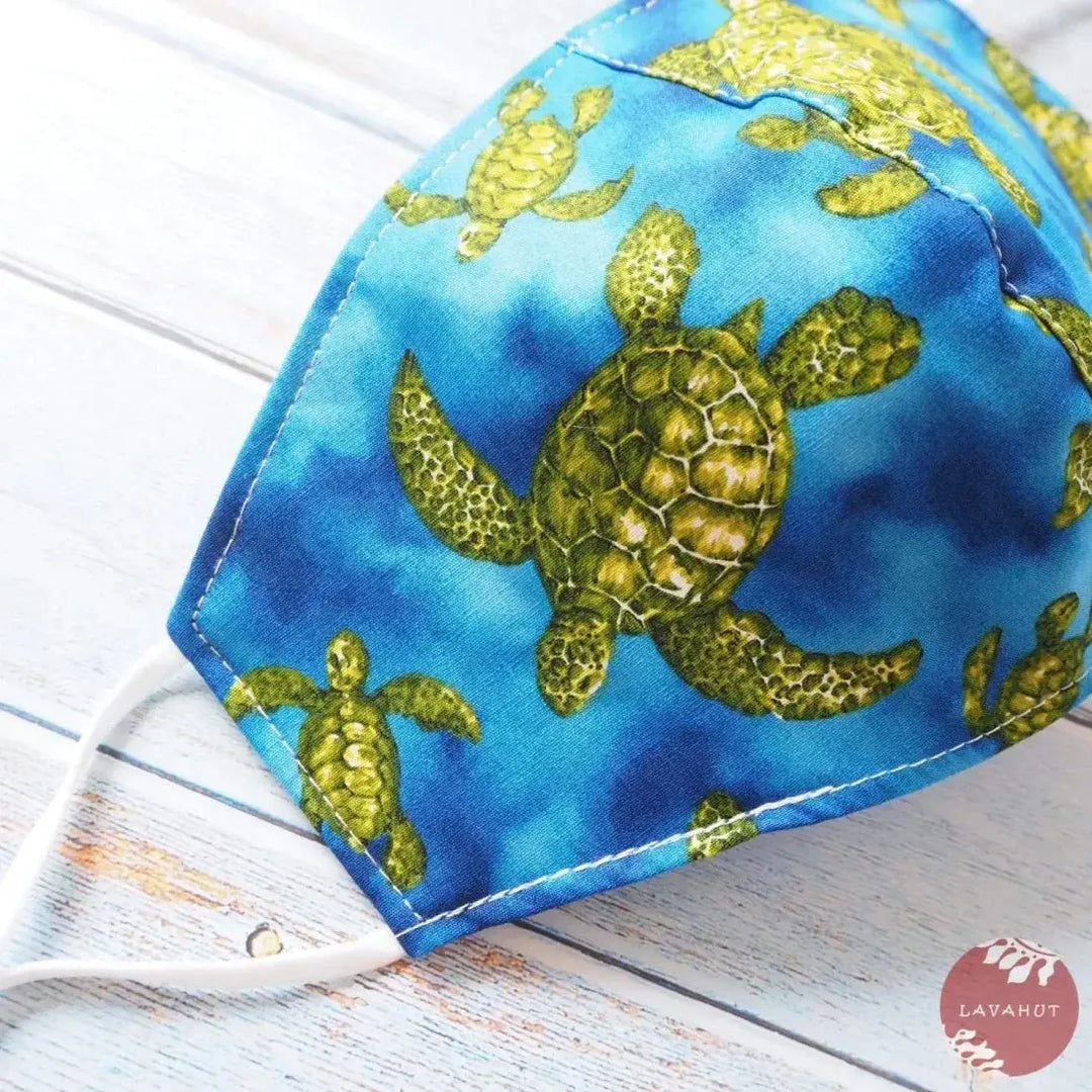 Adjustable + Filter Pocket • Blue Honu - Made in Hawaii