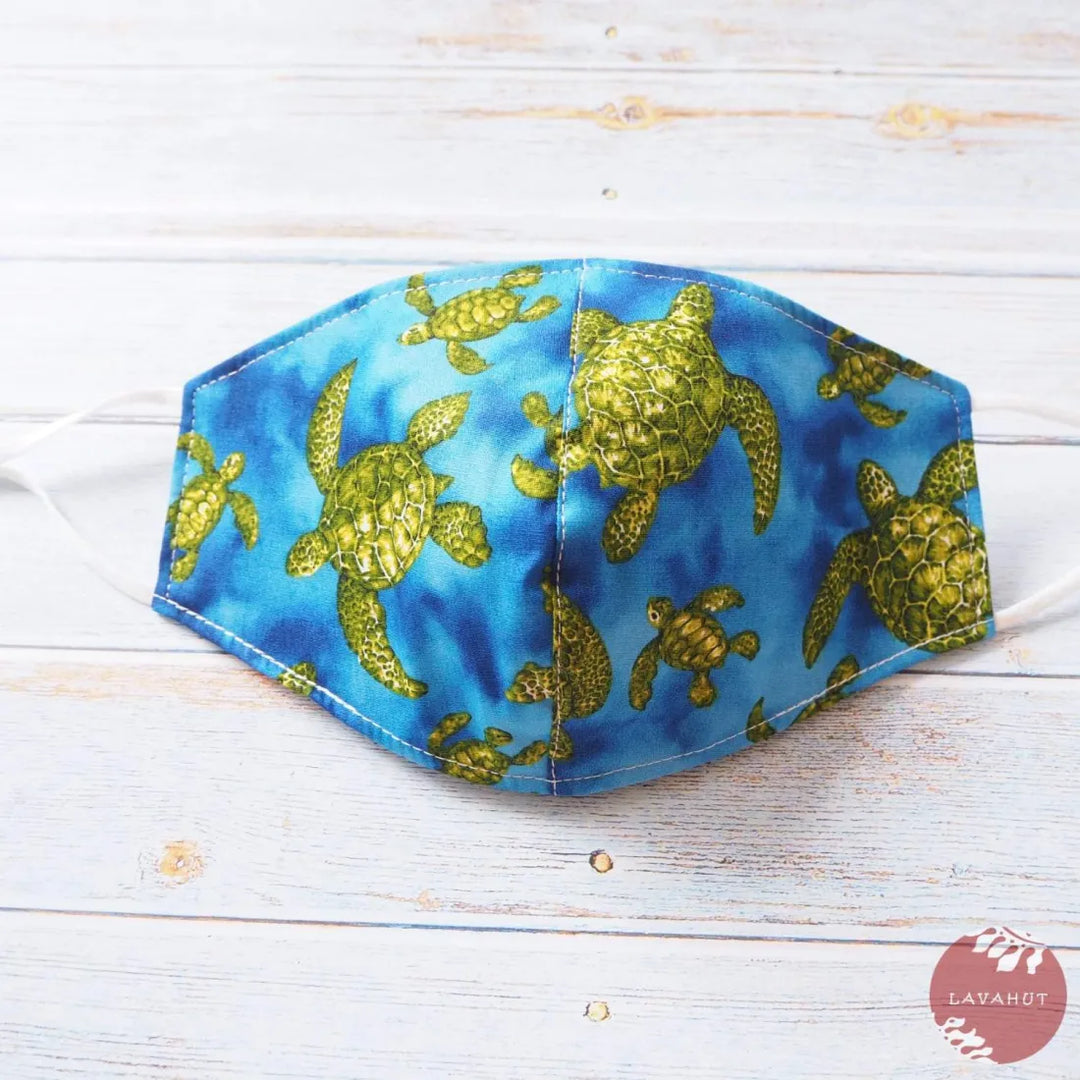 Adjustable + Filter Pocket ?? Blue Honu - Made in Hawaii