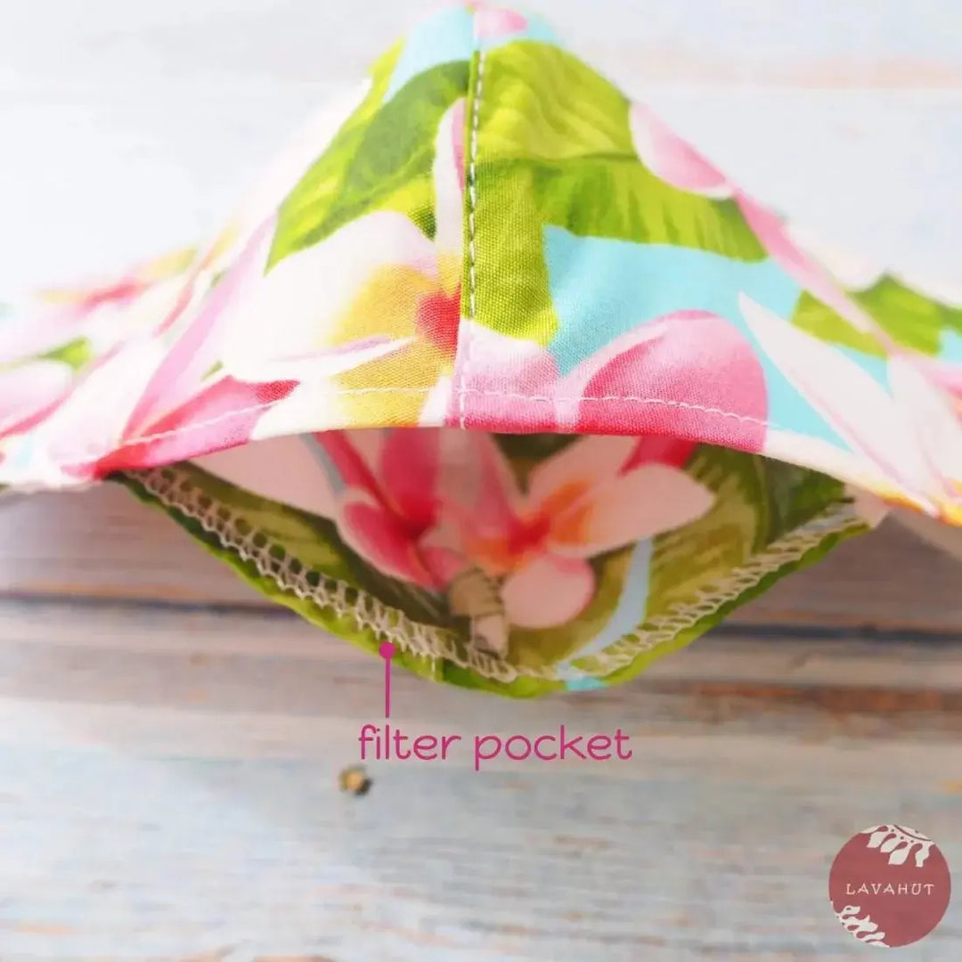 Adjustable + Filter Pocket • Blue Koko Crater - Made in Hawaii