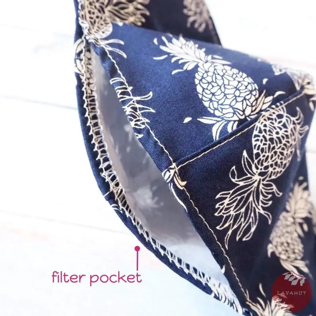 Adjustable + Filter Pocket • Blue Pineapple Punch - Made in Hawaii