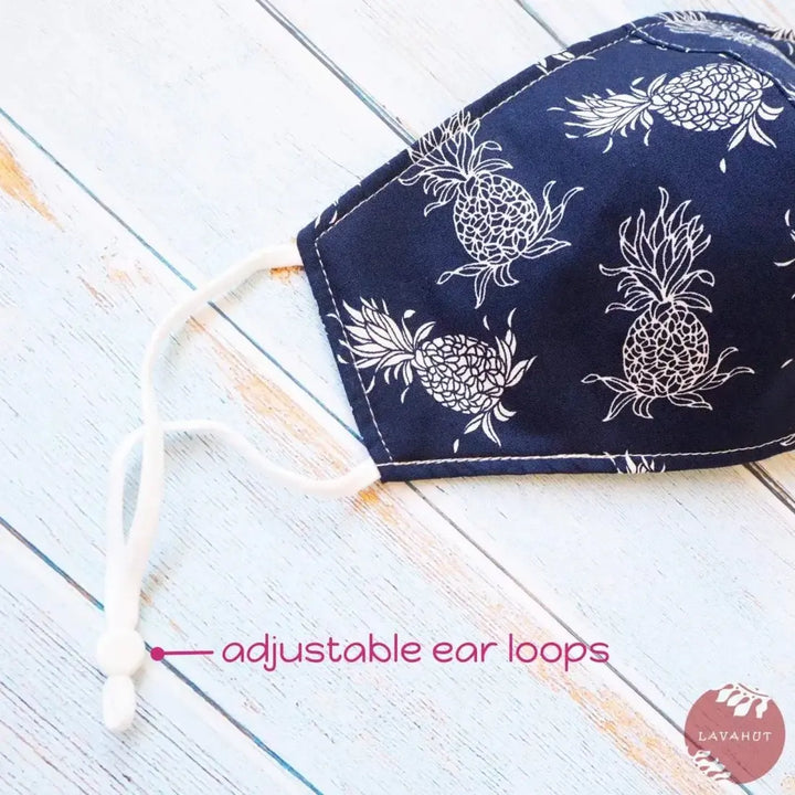 Adjustable + Filter Pocket • Blue Pineapple Punch - Made in Hawaii