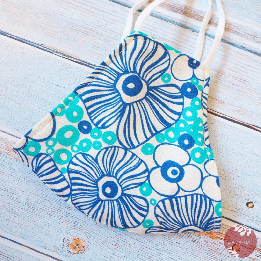 Adjustable + Filter Pocket • Blue Sea Anemone - Made in Hawaii