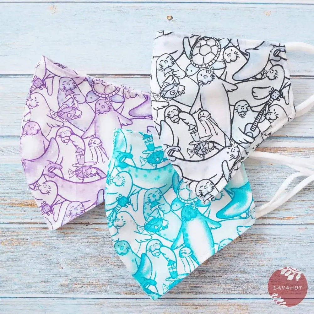 Adjustable + Filter Pocket • Blue Seal Party - Made in Hawaii