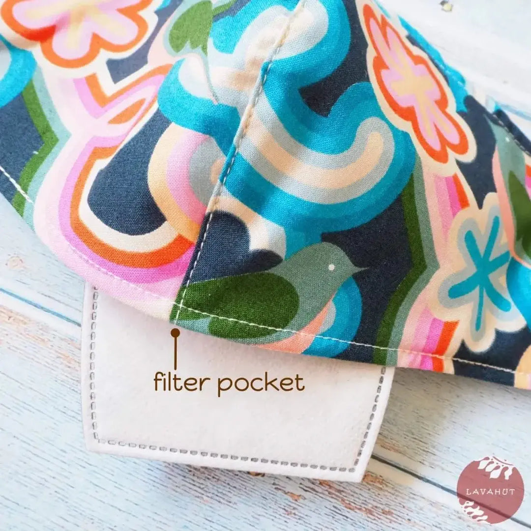 Adjustable + Filter Pocket • Blue Sunburst - Made in Hawaii