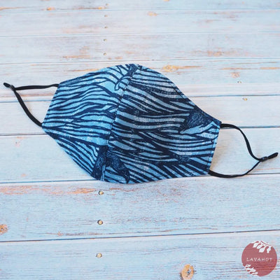 Adjustable + Filter Pocket • Blue Whale Sea Wave - Made In Hawaii