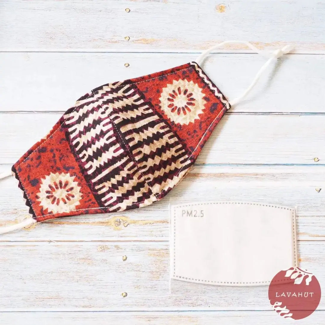 Adjustable + Filter Pocket • Brown Ancient Times - Made in Hawaii