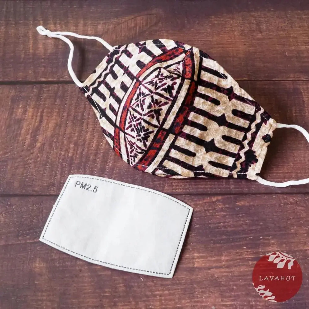 Adjustable + Filter Pocket • Brown Ancient Times - Made in Hawaii