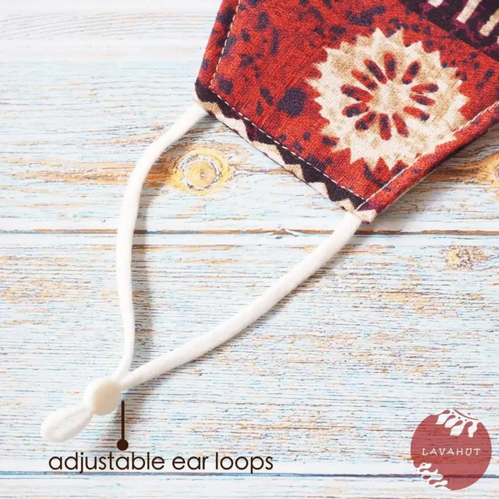 Adjustable + Filter Pocket • Brown Ancient Times - Made in Hawaii