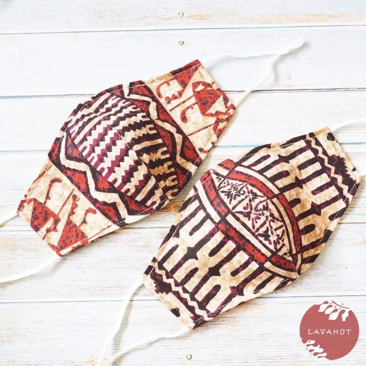 Adjustable + Filter Pocket • Brown Ancient Times - Made in Hawaii