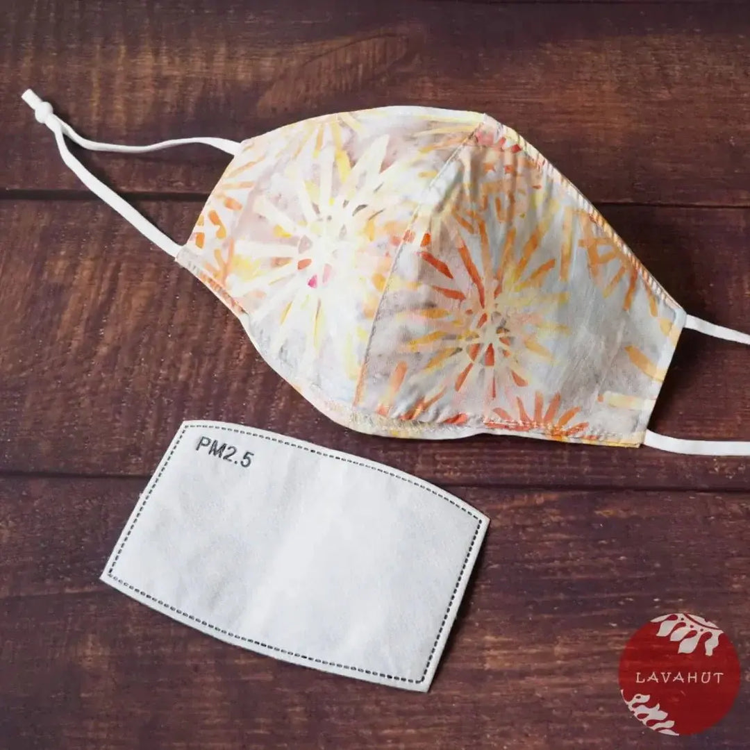 Adjustable + Filter Pocket • Golden Fireworks - Made in Hawaii