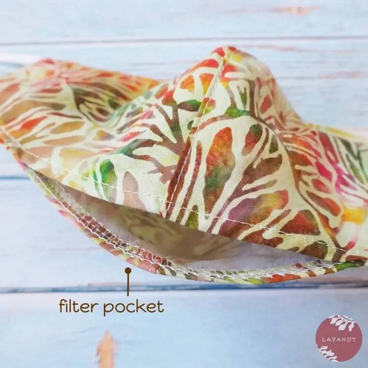 Adjustable + Filter Pocket • Green Koolau Mountains - Made in Hawaii