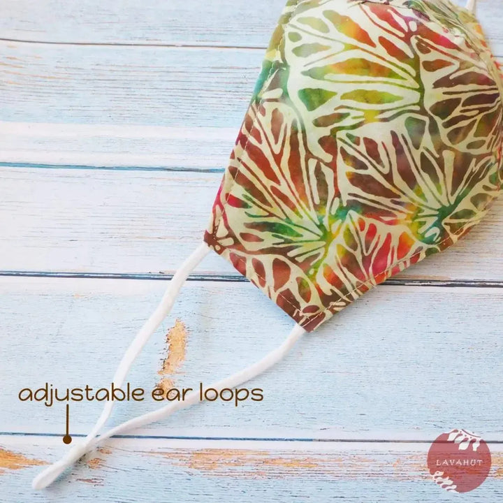 Adjustable + Filter Pocket • Green Koolau Mountains - Made in Hawaii