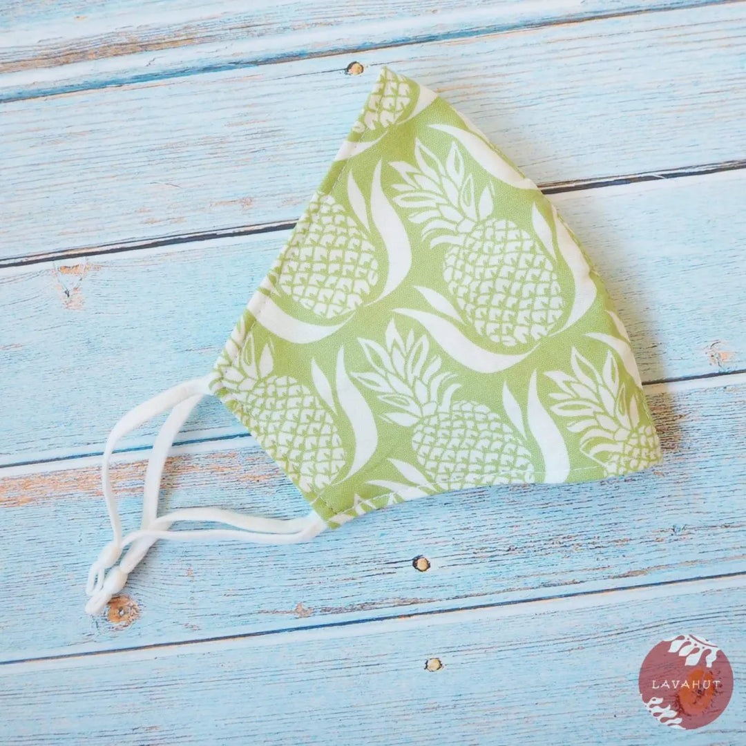 Adjustable + Filter Pocket • Green Royal Pineapple - Made in Hawaii