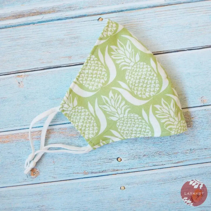 Adjustable + Filter Pocket • Green Royal Pineapple - Made in Hawaii