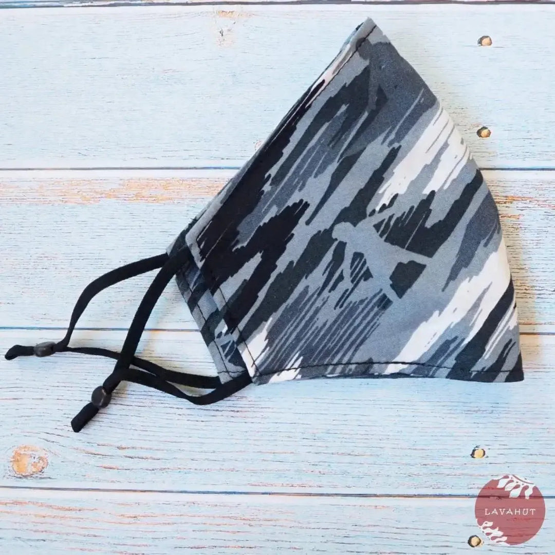 Adjustable + Filter Pocket • Grey Surf Ride - Made in Hawaii
