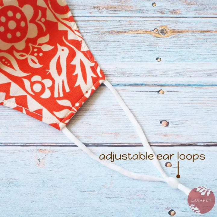 Adjustable + Filter Pocket • Orange Sunrise - Made in Hawaii