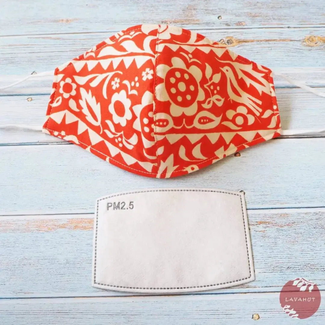 Adjustable + Filter Pocket • Orange Sunrise - Made in Hawaii