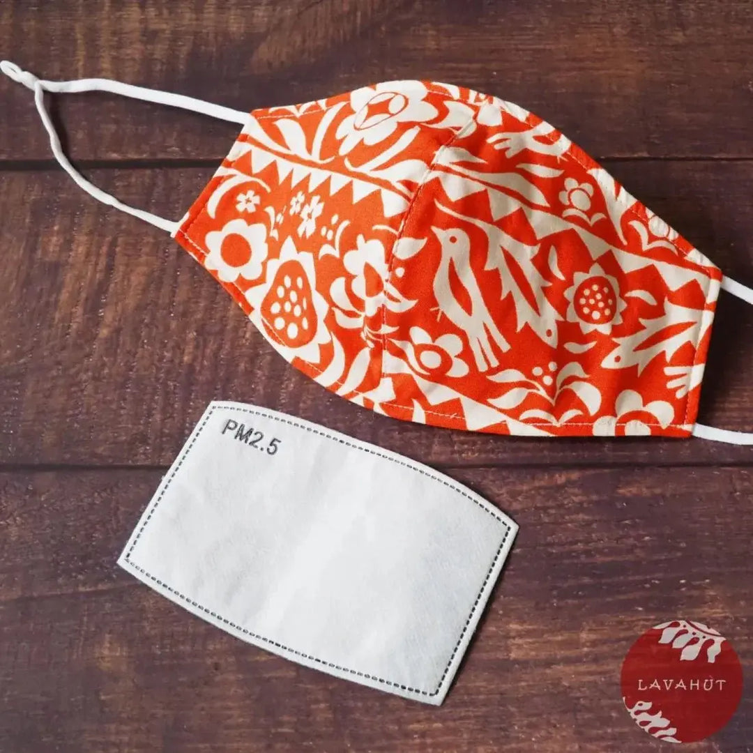 Adjustable + Filter Pocket • Orange Sunrise - Made in Hawaii