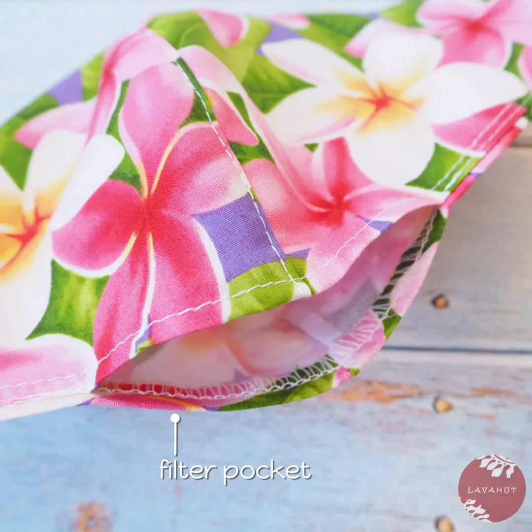 Adjustable + Filter Pocket ?? Purple Koko Crater - Made in Hawaii