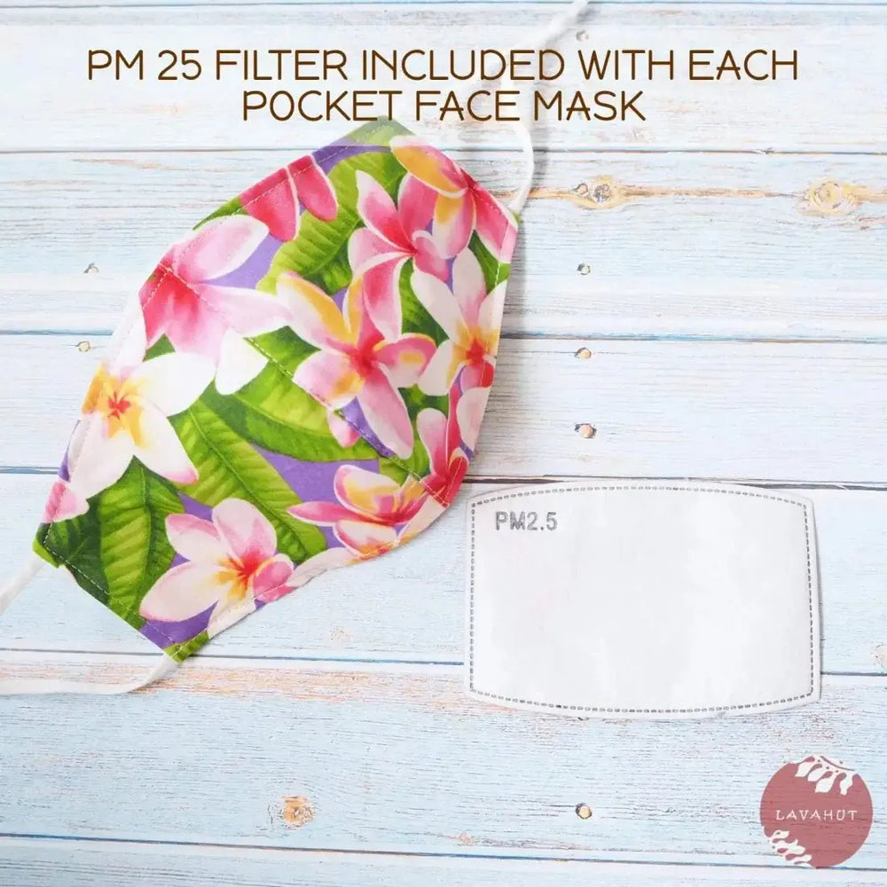 Adjustable + Filter Pocket • Purple Koko Crater - Made in Hawaii