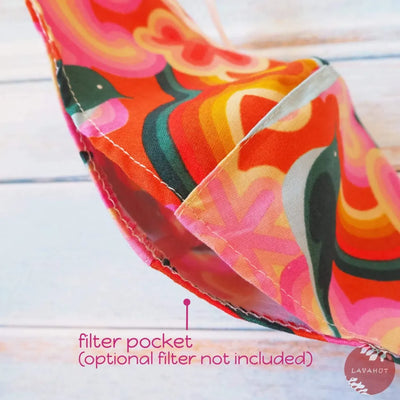Adjustable + Filter Pocket • Red Sunburst - Made In Hawaii