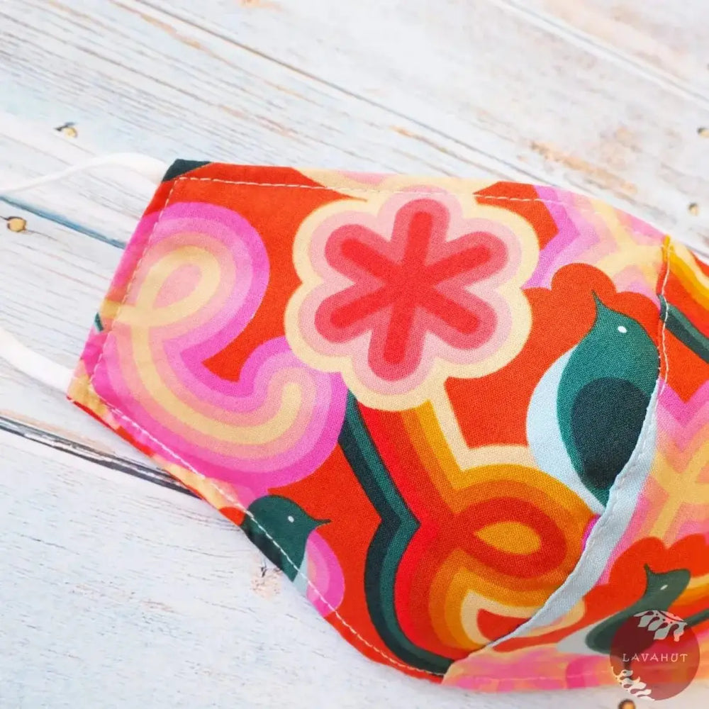 Adjustable + Filter Pocket • Red Sunburst - Made in Hawaii