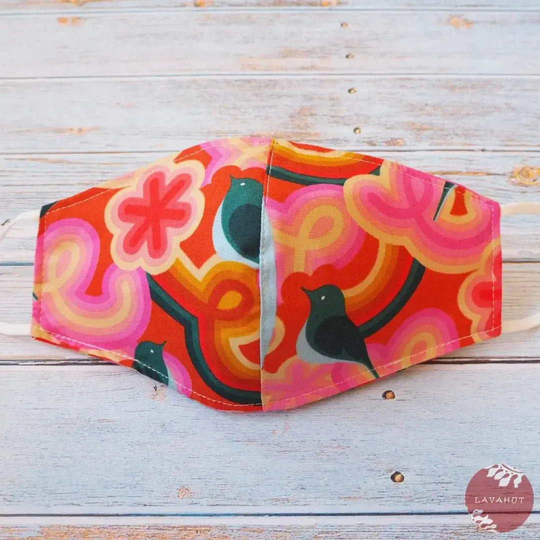 Adjustable + Filter Pocket • Red Sunburst - Made in Hawaii