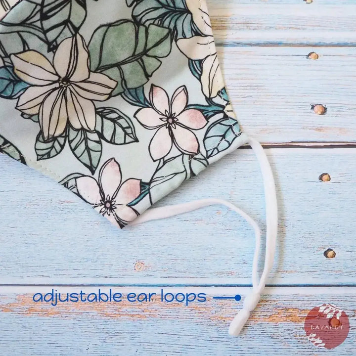 Adjustable Tropical Face Mask • Green Glasshouse - Made in Hawaii