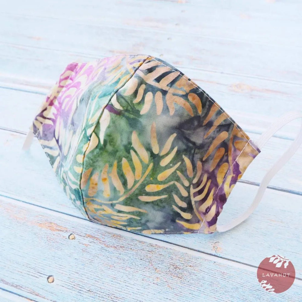 Adjustable Tropical Face Mask • Pink Manoa – Authentic Hawaiian Face Mask by Lavahut