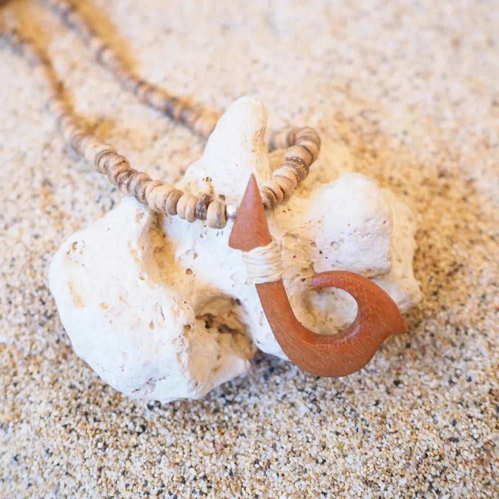 Akaka Fish Hook Necklace – Authentic Hawaiian Necklaces by Lavahut