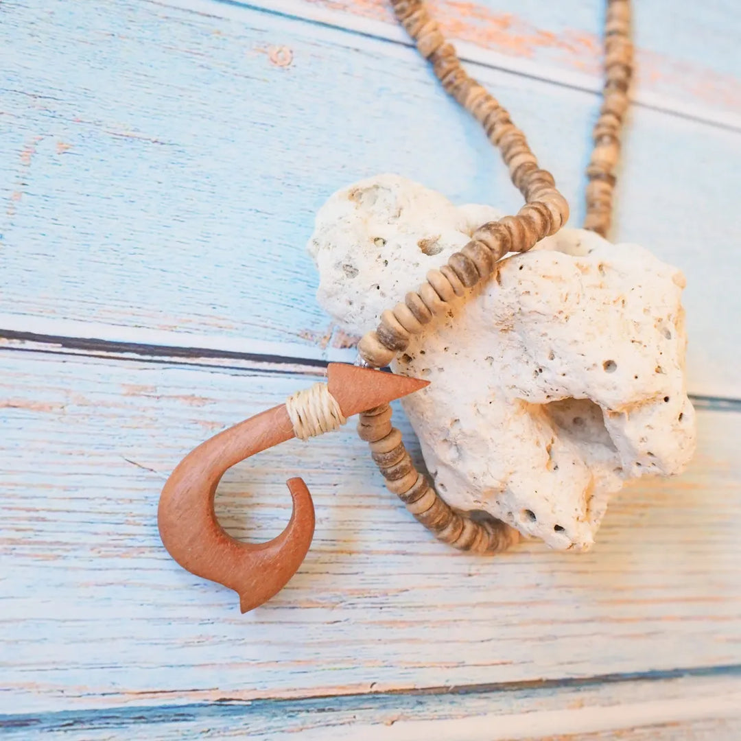 Akaka Fish Hook Necklace - Made in Hawaii