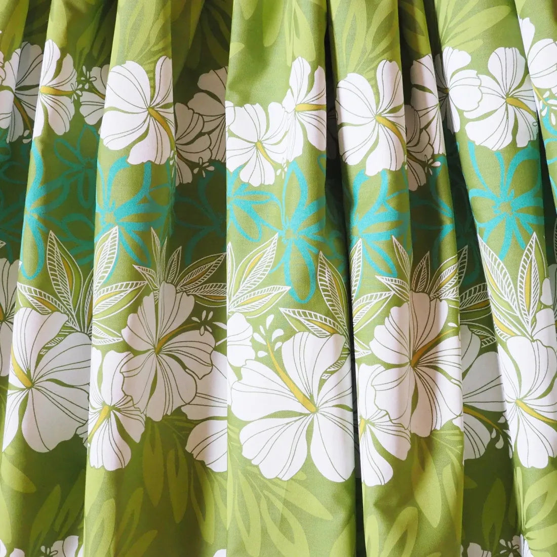 Aloha Lei Green Single Pa’u Hawaiian Hula Skirt - Made In Hawaii