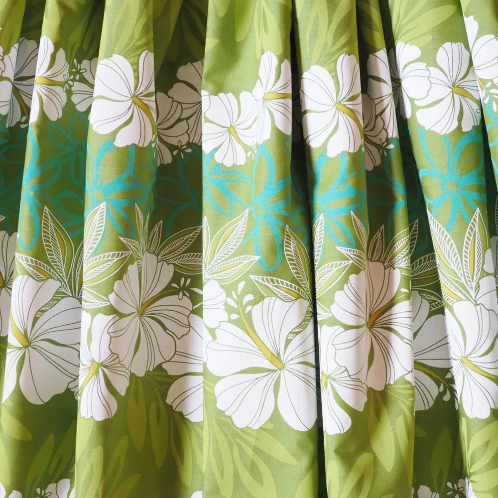 Aloha Lei Green Single Pa'u Hawaiian Hula Skirt – Authentic Hawaiian Pa'u Hula Skirt by Lavahut
