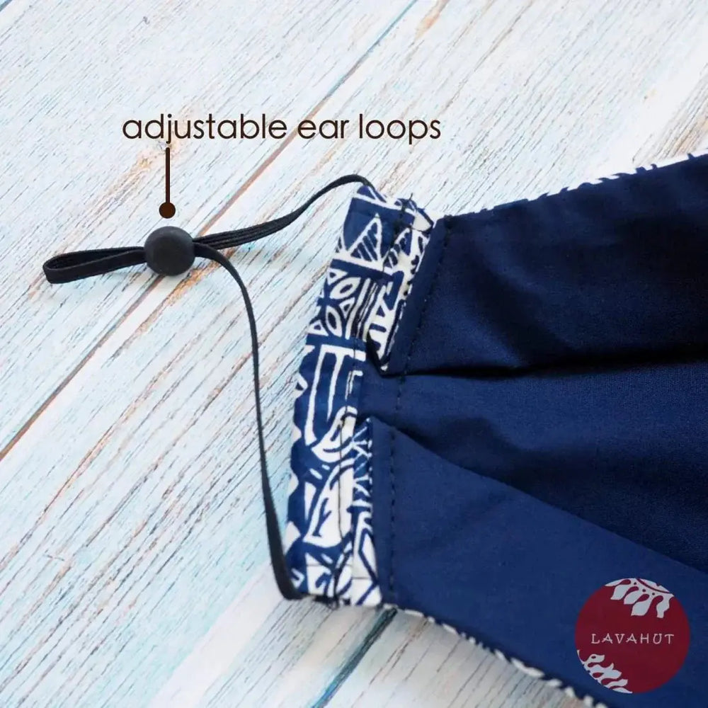 Antimicrobial Silvadur™ + Origami 3d Face Mask • Blue Waikaloa - Made in Hawaii