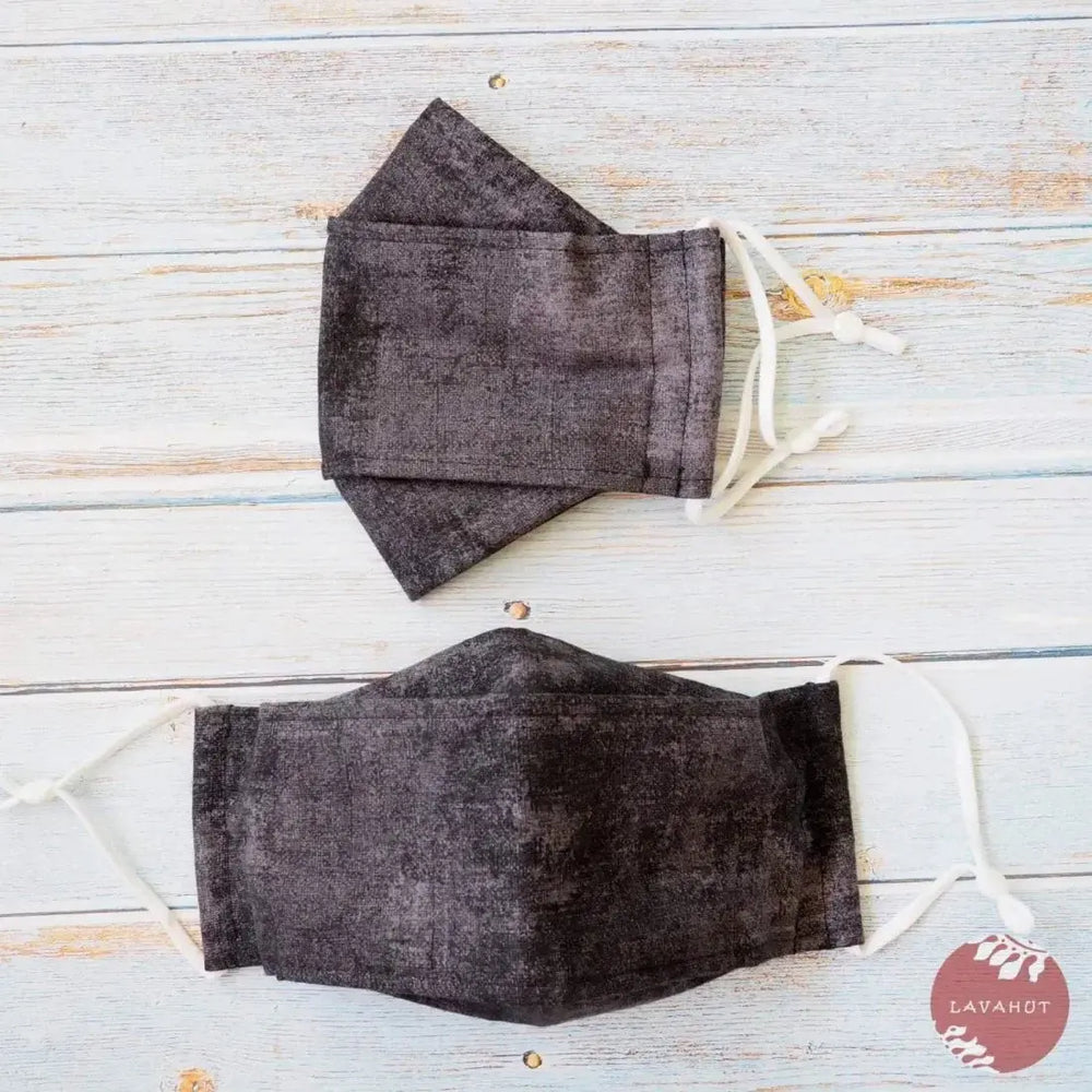 Antimicrobial Silvadur™ + Origami 3d Face Mask • Grey Gradient - Made in Hawaii