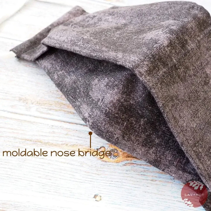 Antimicrobial Silvadur™ + Origami 3d Face Mask • Grey Gradient - Made in Hawaii