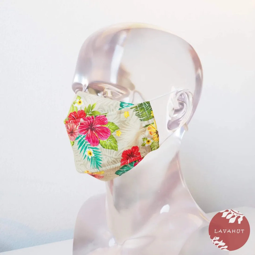 Antimicrobial Silvadur™ + Origami 3d Face Mask ?? Sand Tropics - Made in Hawaii